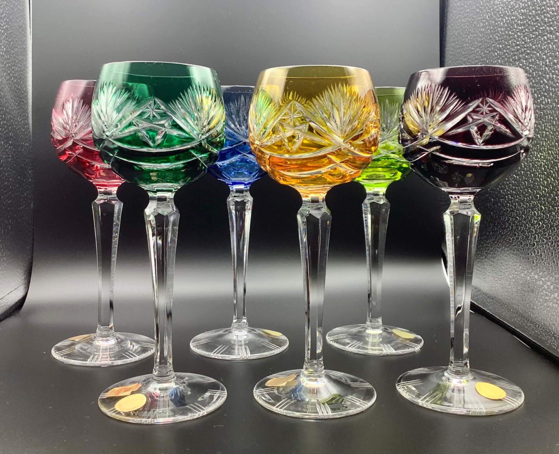 weerstand bieden Demonteer grafisch Nachtmann kristallen wijnglazen - Divers glas - De Colibri antiek en curiosa